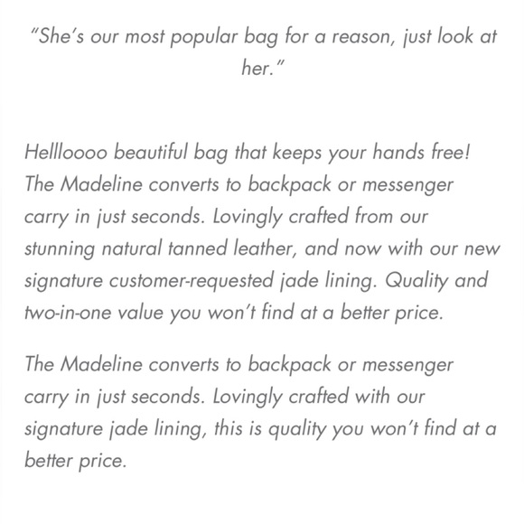 LILY JADE MADELINE buttery soft leather convertible handbag - Picture 3 of 13